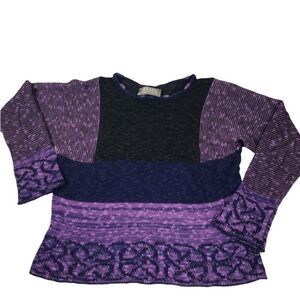 Bill Baber Long Sleeve Knot Top Scottish Knitwear Sweater size Medium